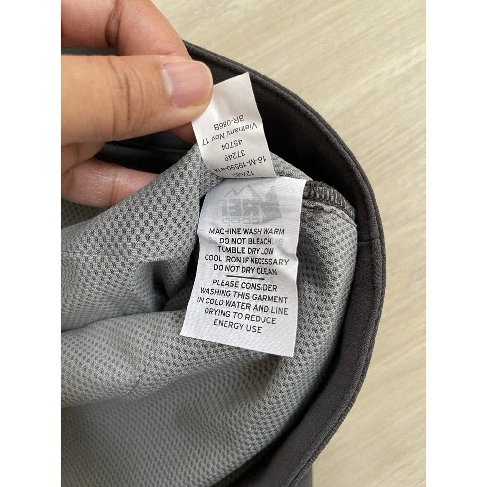 REI Co-op Men's Gray Track Pants 40W x 30L Semi-Fitted Zip Pocket Activated
